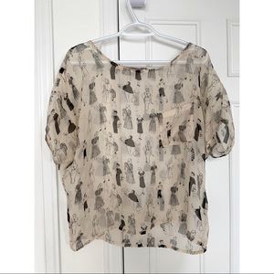 Forever 21 Sheer Blouse, S